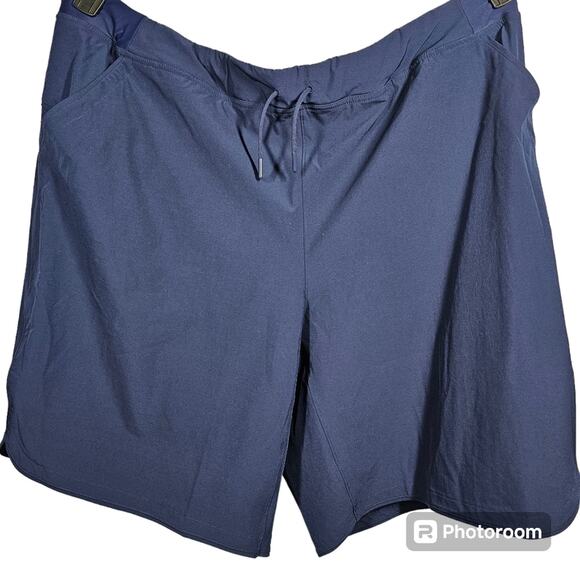 Lands' End Navy Quick Dry Plus Size 26W 11" Swim Shorts #50598 - Picture 1 of 11